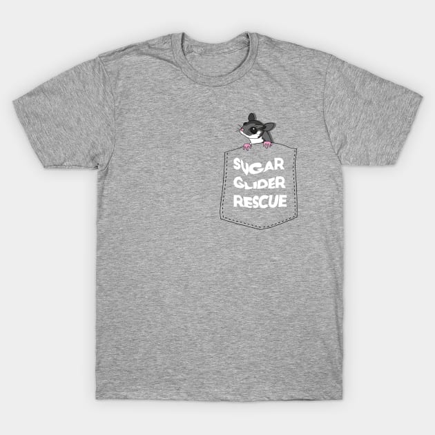 Sugar Glider Rescue T-Shirt by bluerockproducts